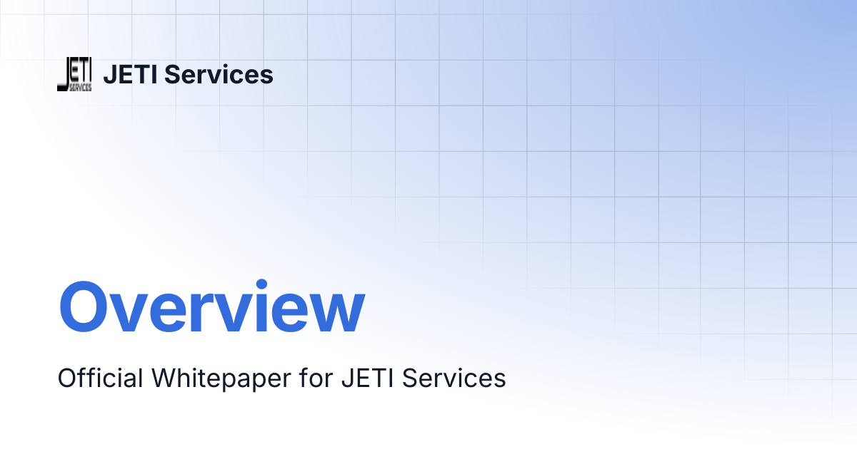 Overview | JETI Services